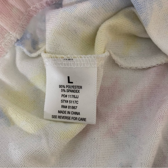 KIKIT Women's Pastel Tie Dye Pajama Set - Size Large - Picture 8 of 8